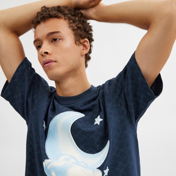 Signature Moon Relaxed T Shirt In Organic Cotton - Picture 8 of 10